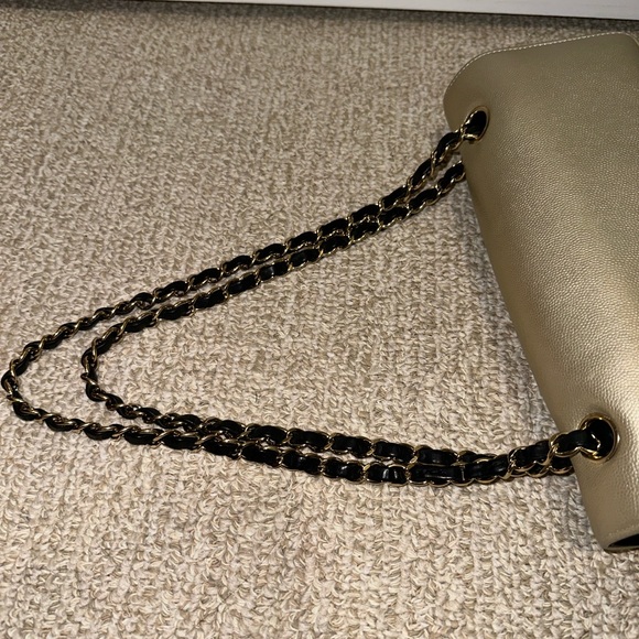 Chanel Bicolor Classic Pure Double Flap Bag Caviar and Iridescent Calfskin Jumbo - Picture 5 of 10